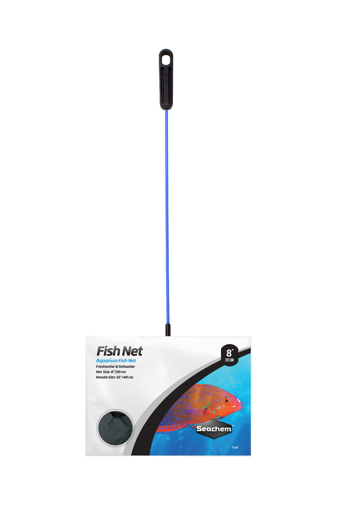 Seachem Fish Net Coarse Mesh Long Handle 8"