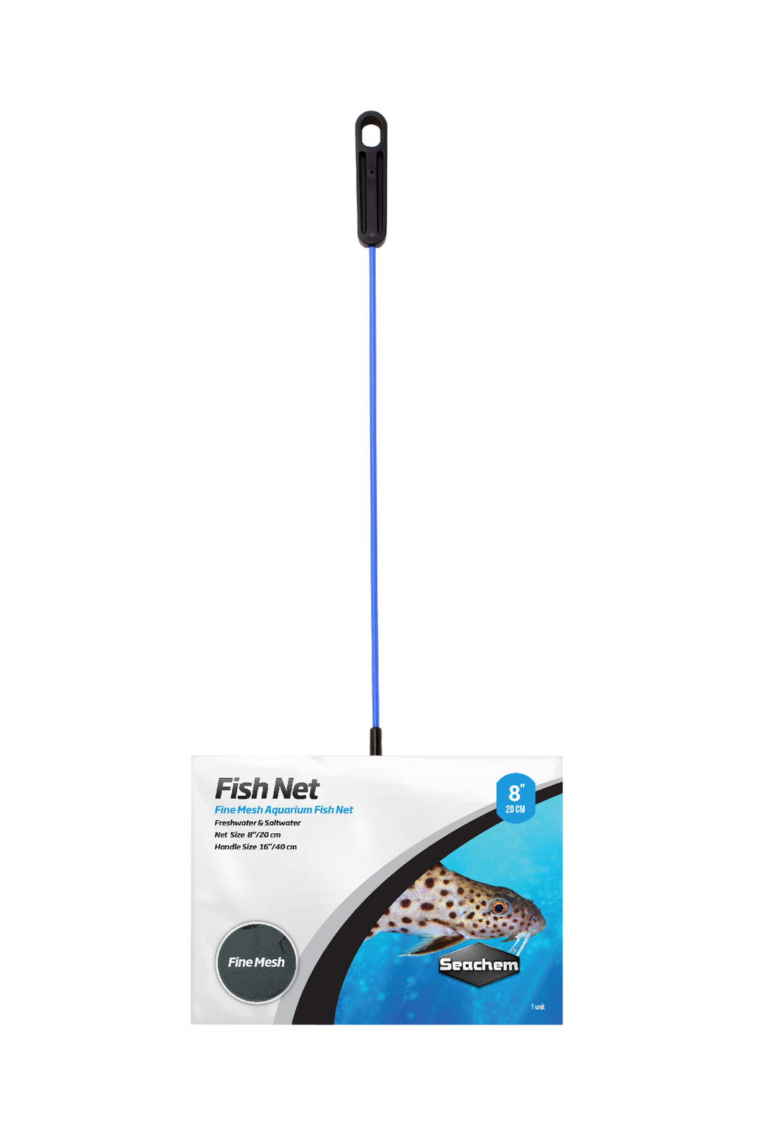 Seachem Fish Net Fine Mesh Long Handle 8"