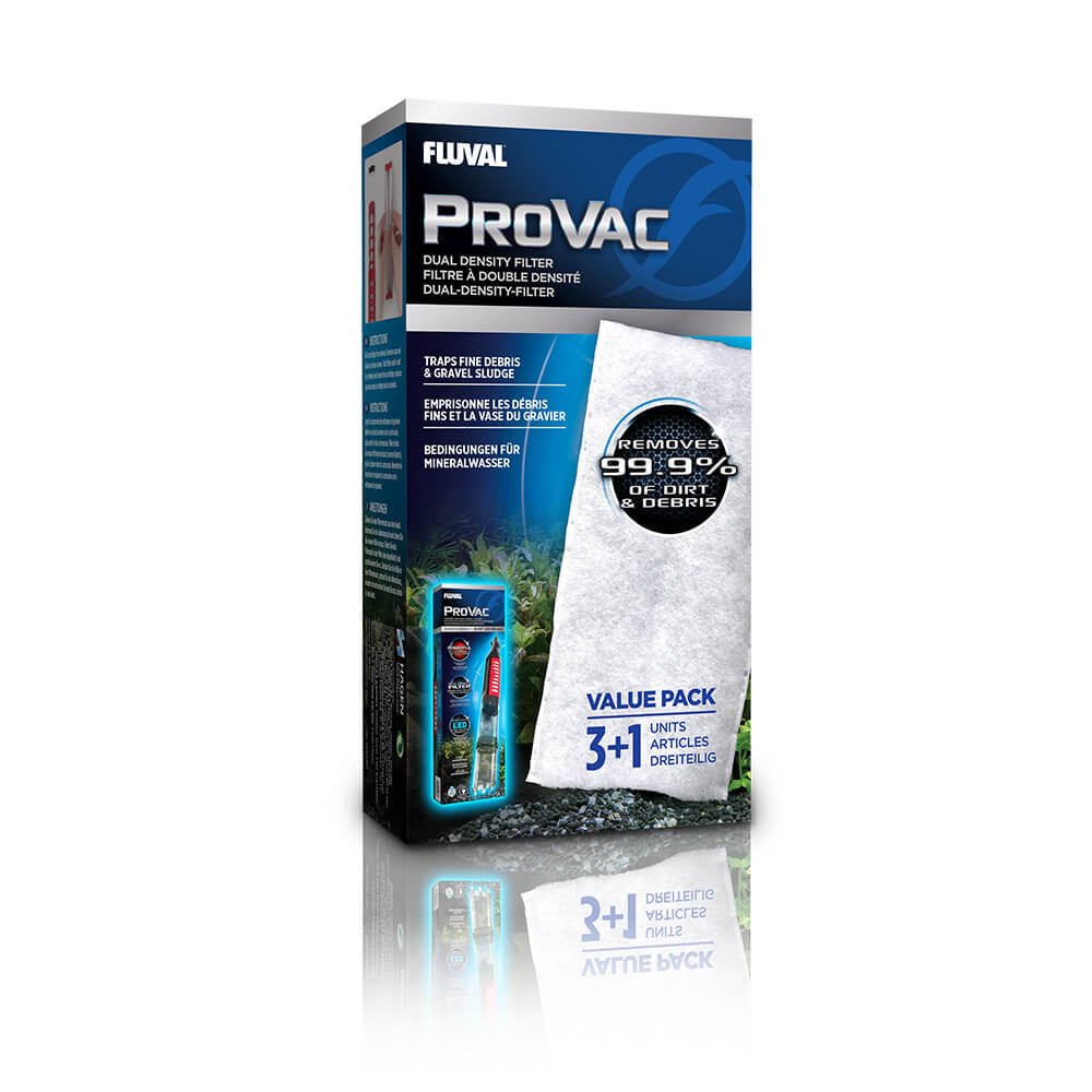 Fluval Pro-vac Gravel Cleaner Filter Pad Replacement 3+1pk