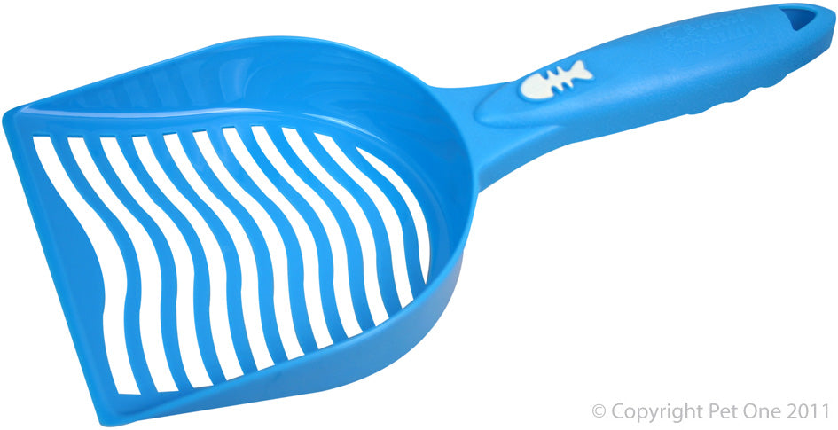 Pet One Litter Scoop Blue Fish