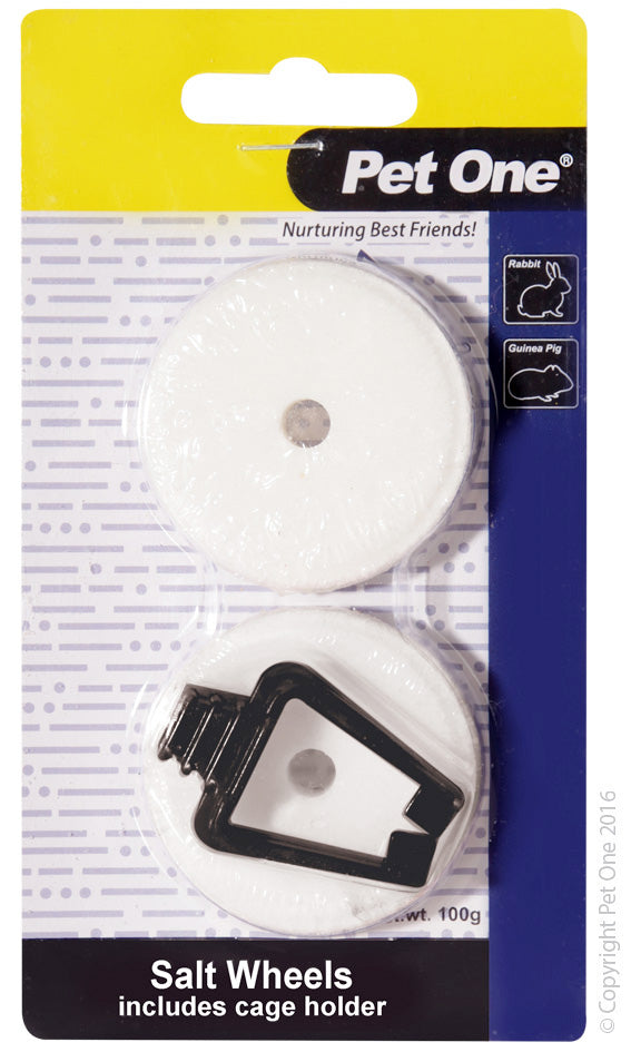 Pet One Salt Lick With Clip 2pk 100g