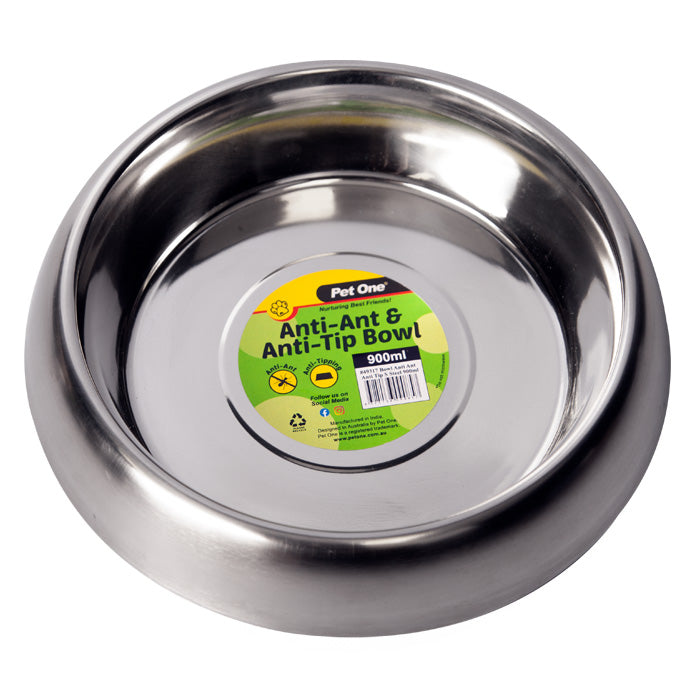 Pet One Anti Ant Stainless Bowl 900ml