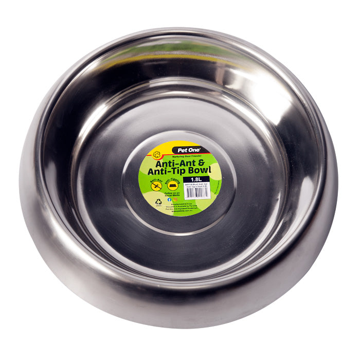 Pet One Anti Ant Stainless Bowl 1.8l