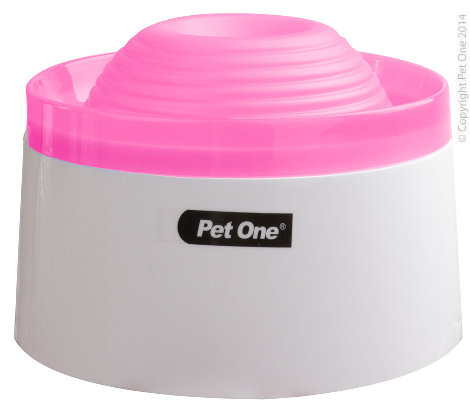 Pet One Fountain Fresh Drinking Bowl Pink