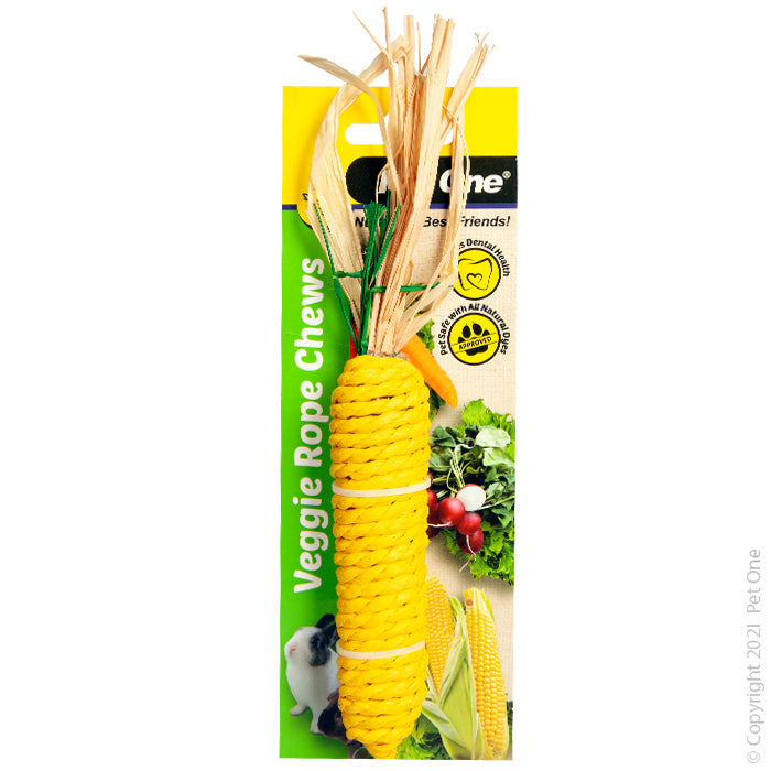 Pet One Veggie Rope Chews Corn Medium