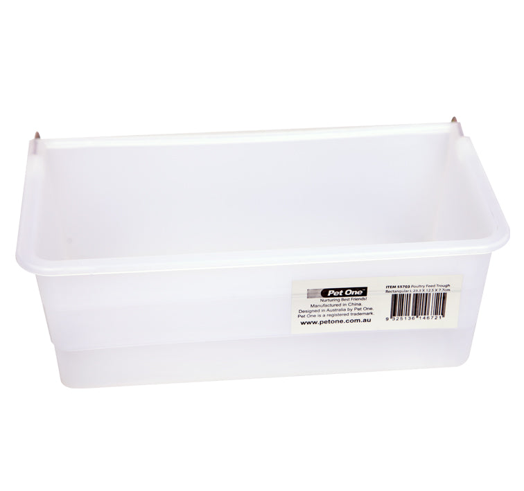 Pet One Poultry Feed Trough Rectangular Large