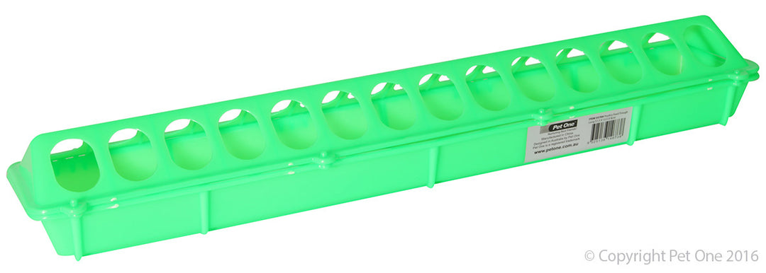 Pet One Poultry Feed Trough Long