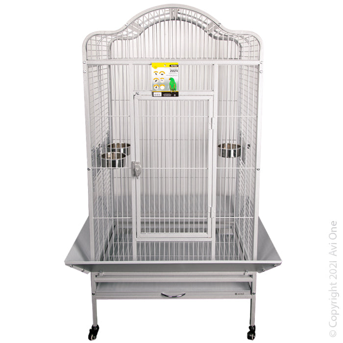 Avi One Parrot Cage 2024 Open Top 90wx74dx163cmh Silver