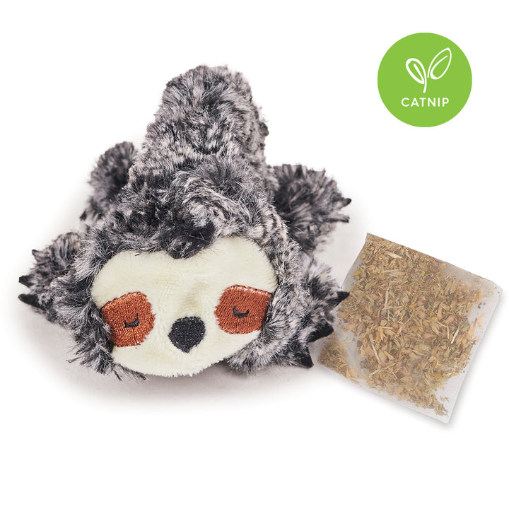 Kazoo Cat Toy Sleepy Sloth W Catnip