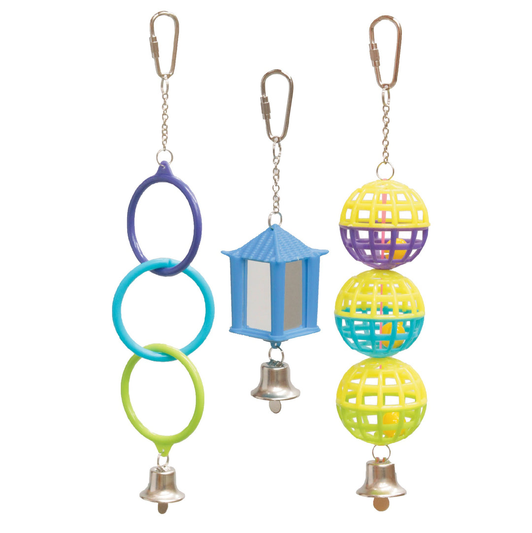 Kazoo Mirror/ball/ring Set Bird Toy