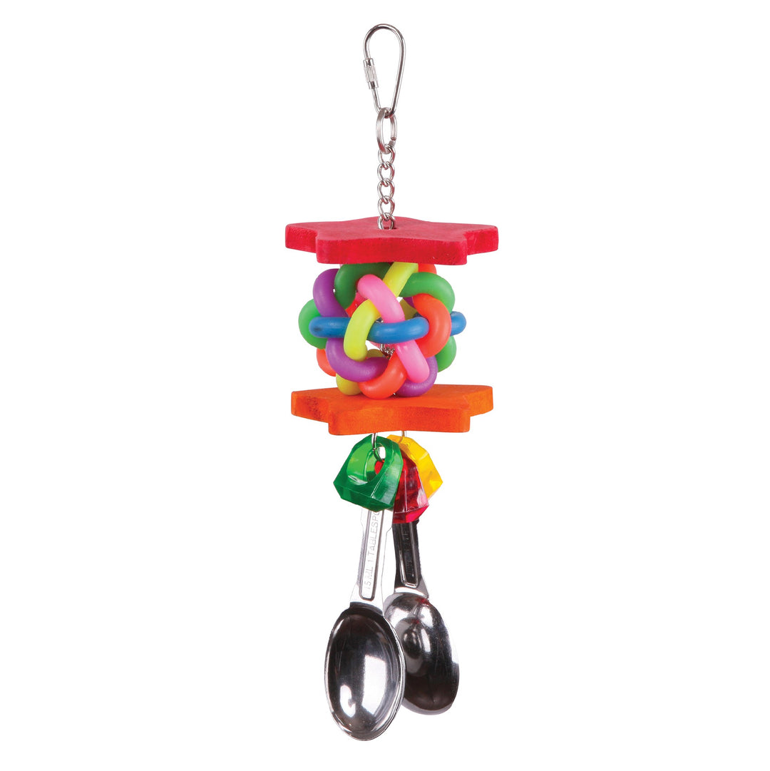 Kazoo Bird Toy W/star Chips & Spoons Medium