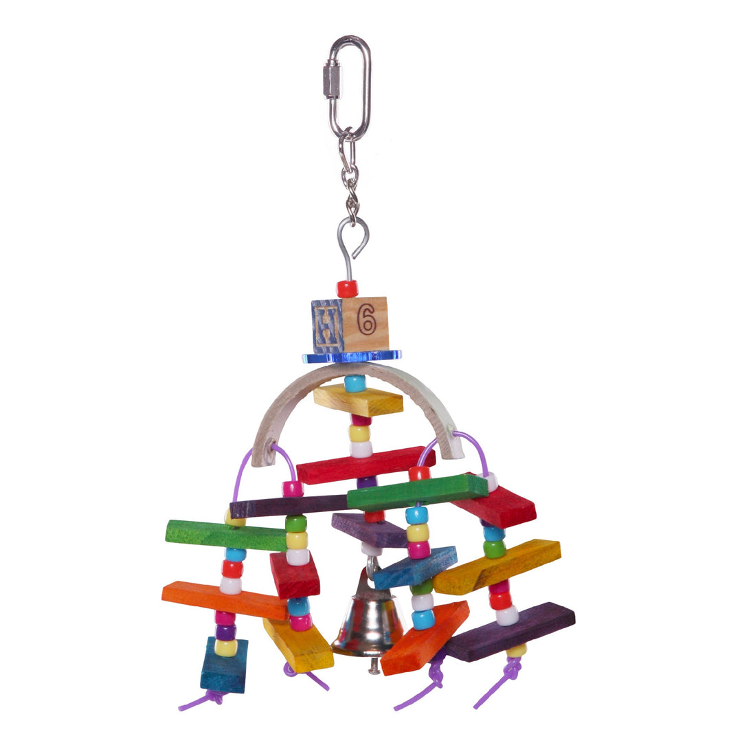 Kazoo Bird Toy Natural Wooden Rainbow Sml