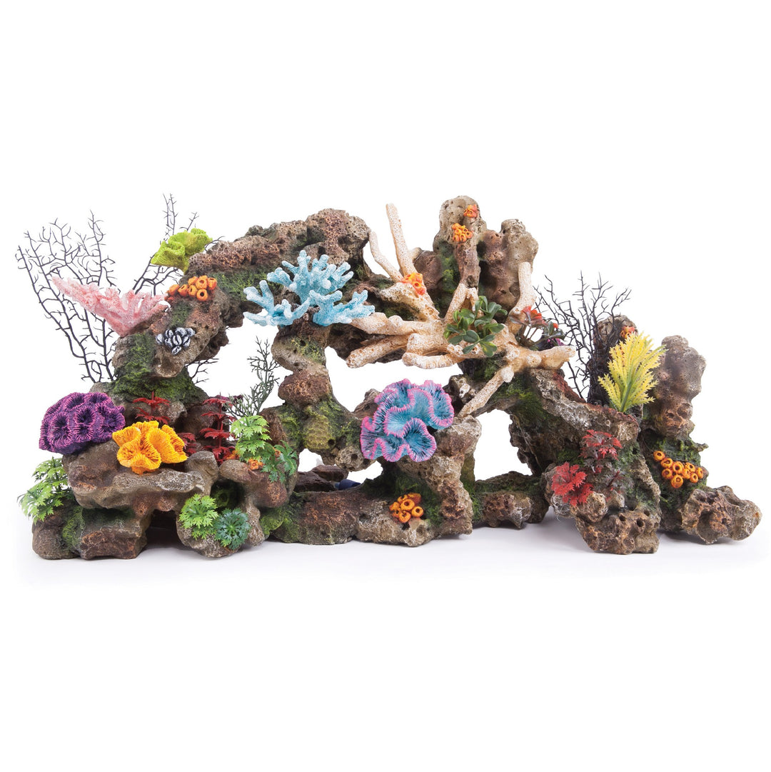 Kazoo Ornament Coral Reef With Plants & Air - Giant