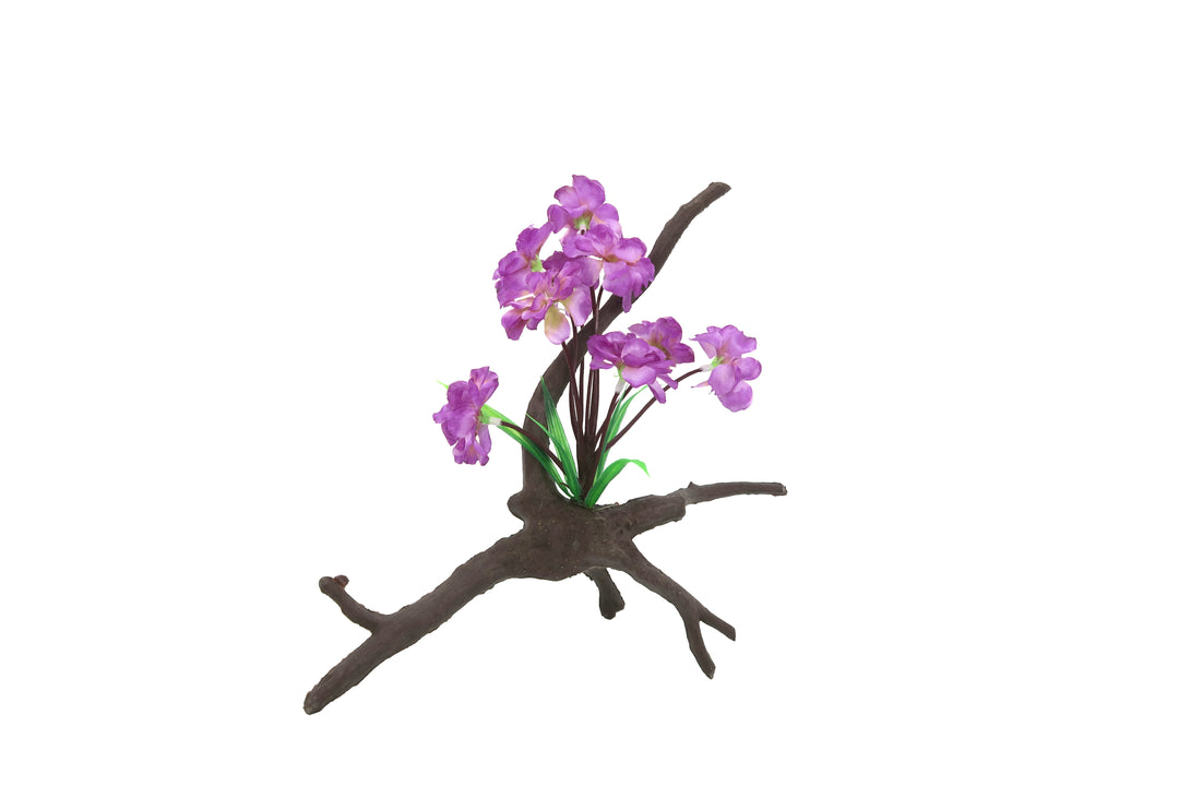 Amazon Jungle Plants Orchid Flowers On Branch 25cm