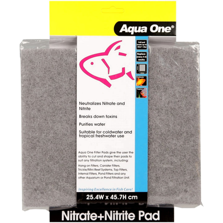 Aqua One Nitrate+Nitrite Pad Self Cut Filter Pad 25.4x45.7cm