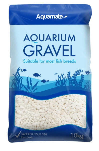 Aquamate Gravel Natural Snow White 10kg