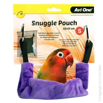 Avi One Bird Snuggle Pouch Small Grape 22x15cm