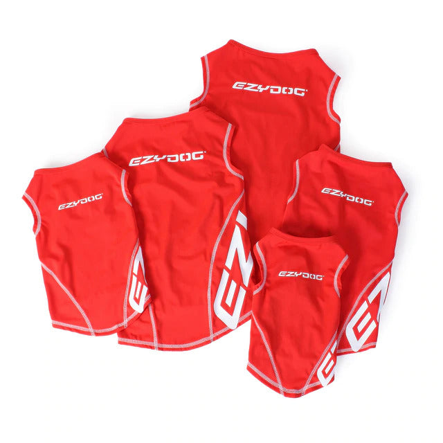 Ezydog Rashies Xs Red 50+ Uv