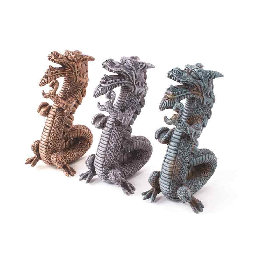 Kazoo Ornament Chinese Dragon - Small - Gold/grey/jade