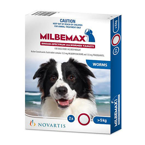 Milbemax Dark Blue Large Dog 5-25kg 2pk