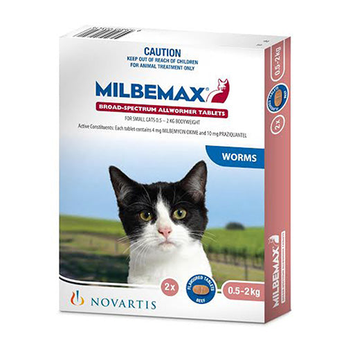 Milbemax Pink Small Cat 0.5-2kg 2pk