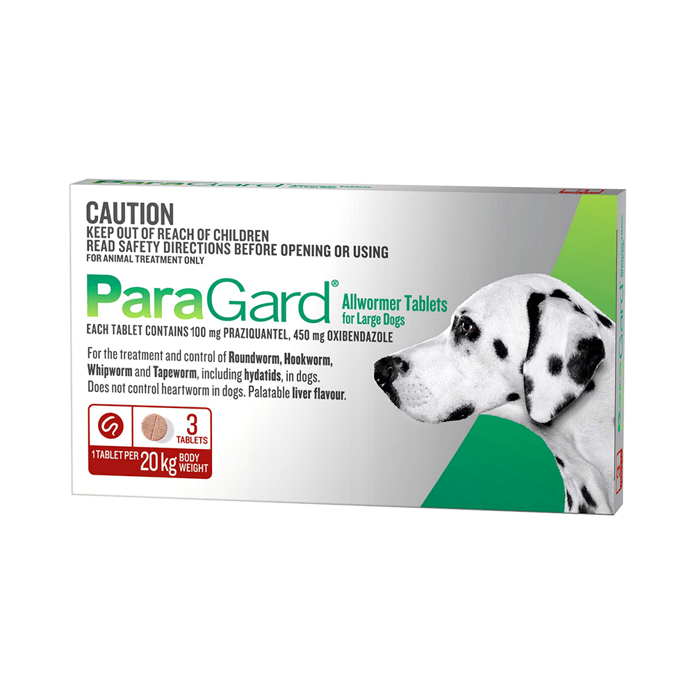 Paragard Allwormer Red Large Dogs 20kg 3pk