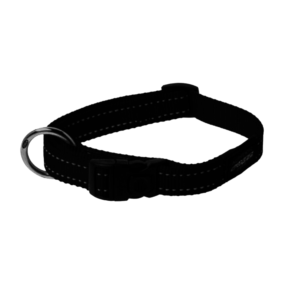 Rogz Collar Large Black Fanbelt