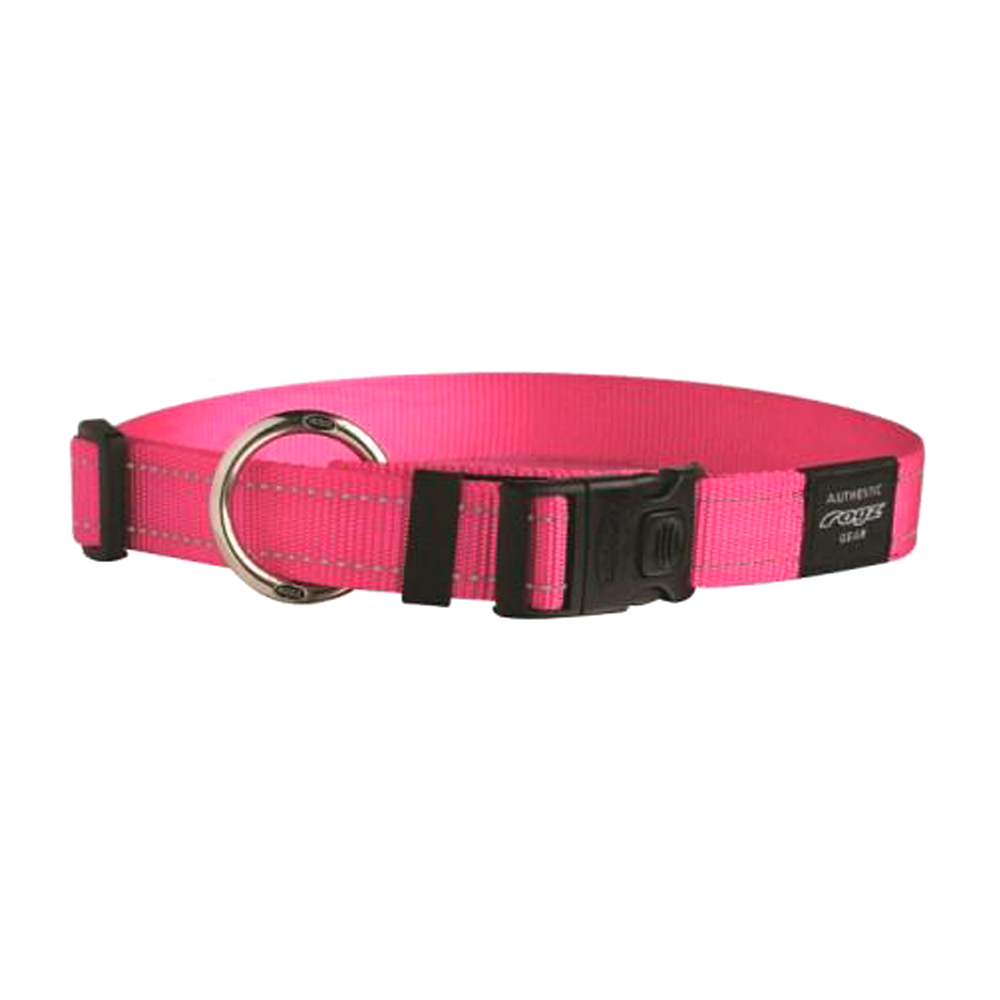Rogz Collar Large Pink Fanbelt