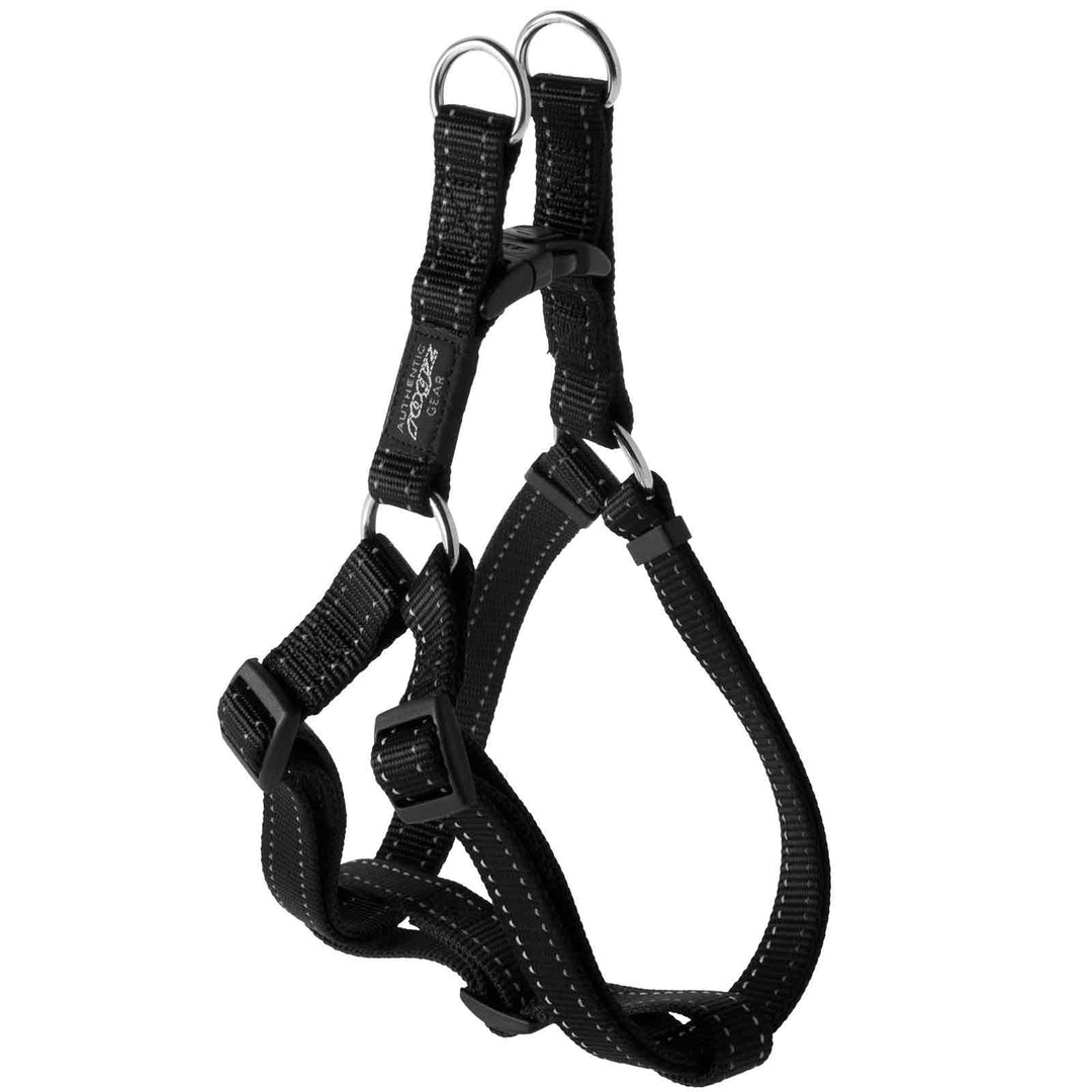 Rogz Step In Harness Large Black Fanbelt