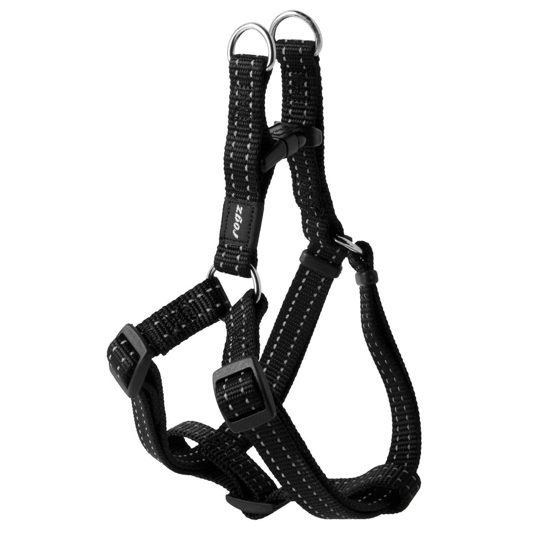 Rogz Step In Harness Medium Black Snake