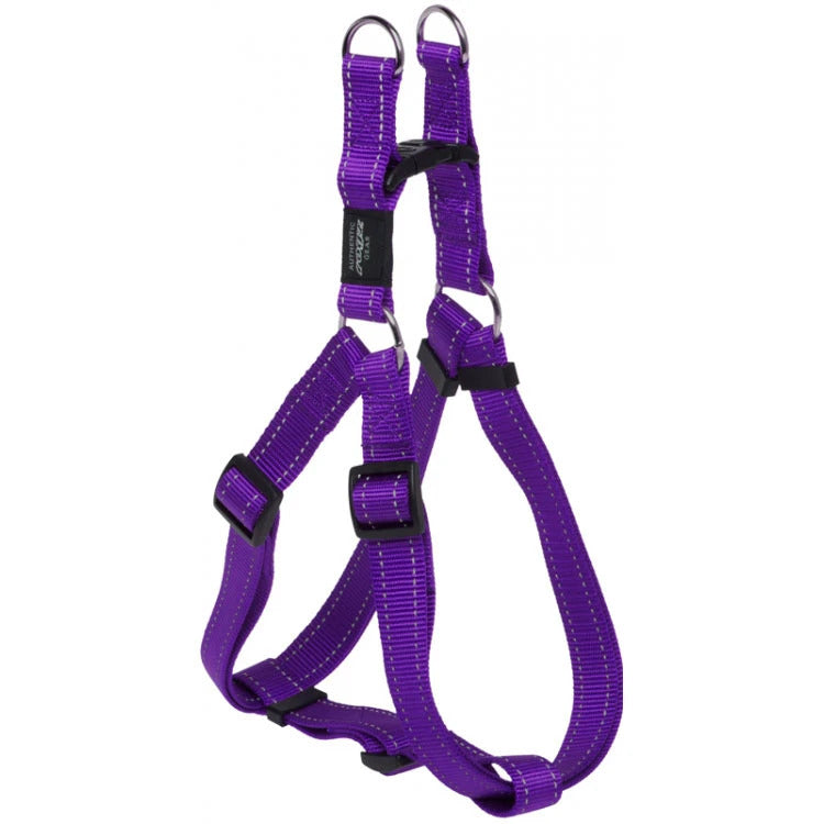 Rogz Step In Harness Medium Purple Snake