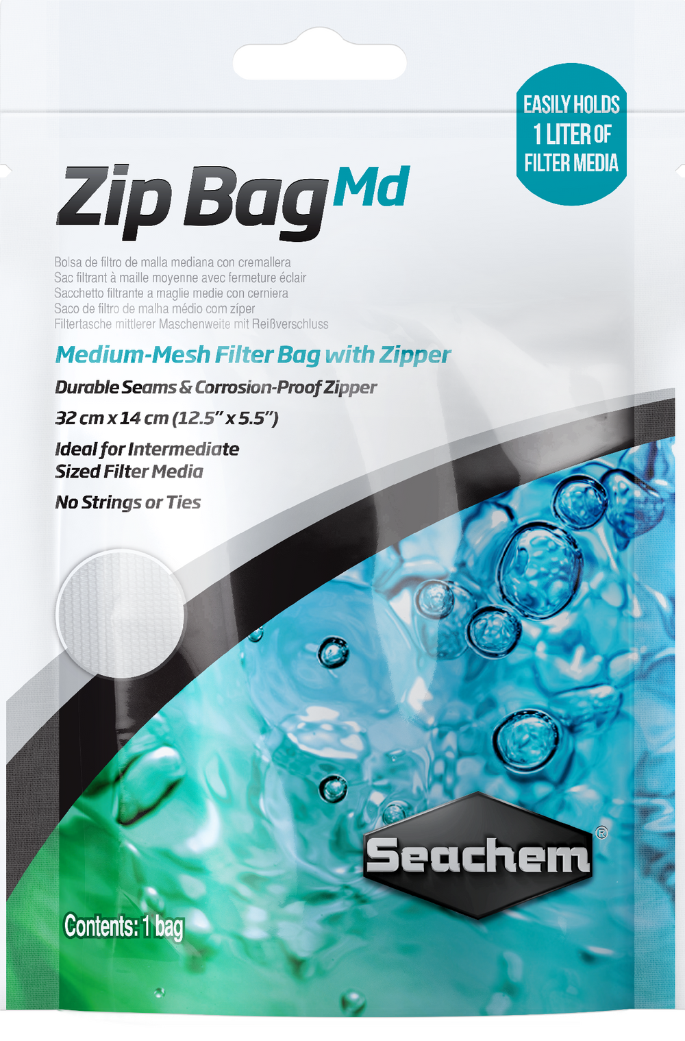 Seachem Zip Bag Md 12.5x5.5(24)"