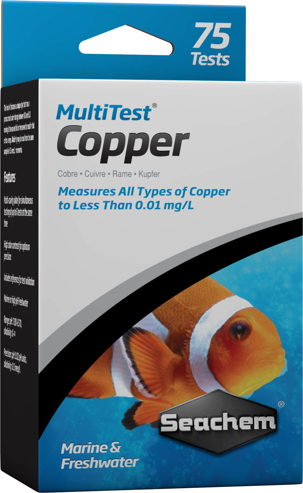 Seachem Test Kit Copper, Ionic & Chelated
