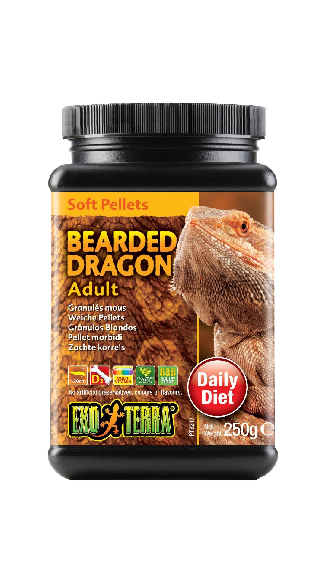 Exo Terra Bearded Dragon Food Adult 250g