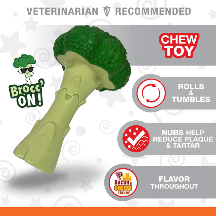 Nylabone Power Chew Broccoli Wolf Bacon & Cheese