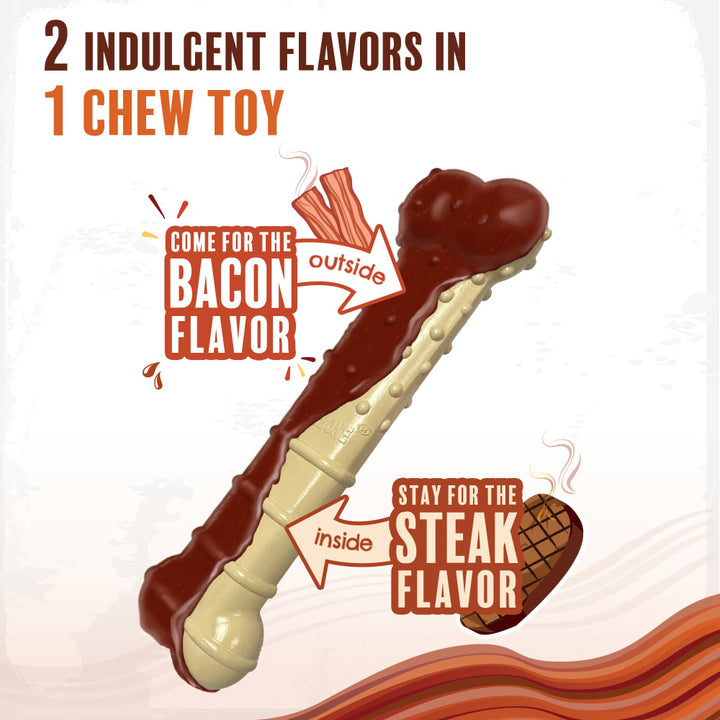 Nylabone Power Chew Basted Blast Wolf Bacon & Steak