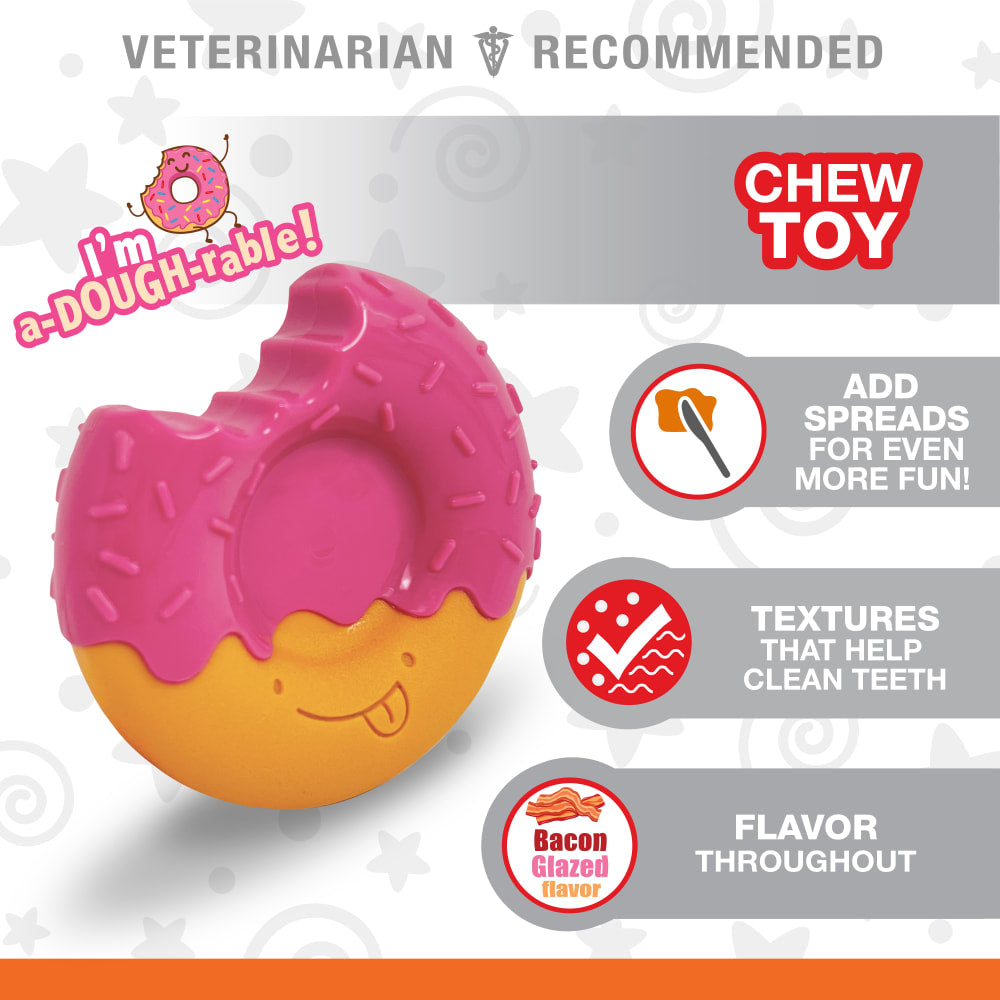 Nylabone Power Chew Doughnut Giant Bacon Glazed