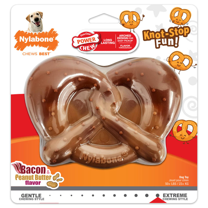 Nylabone Power Chew Pretzel Souper Bacon & Peanut Butter