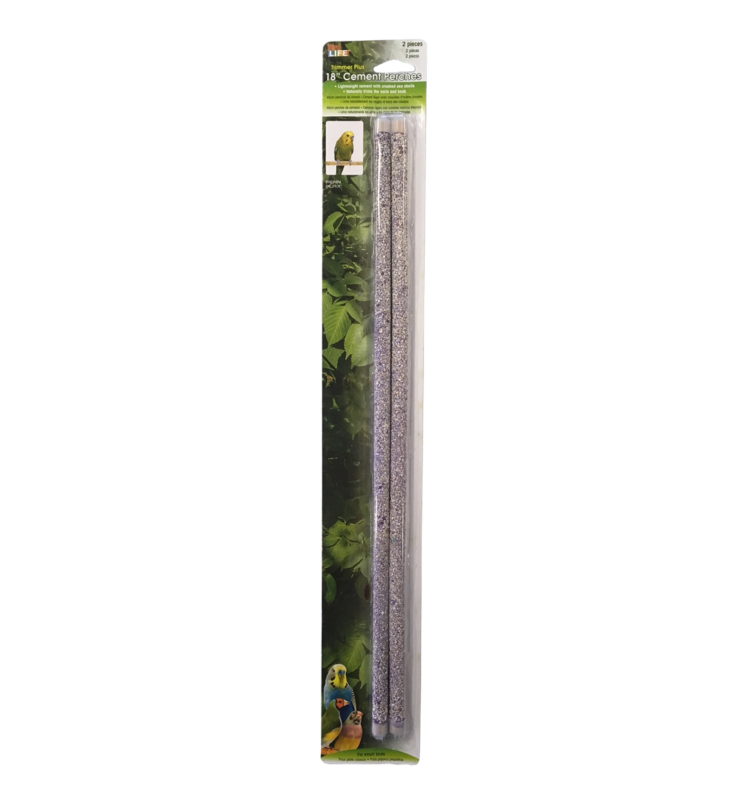 Bird Life Perches Wood & Cement 46x1cm 2pk