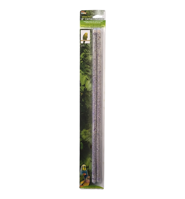 Bird Life Perches Wood & Cement 46x1cm 2pk