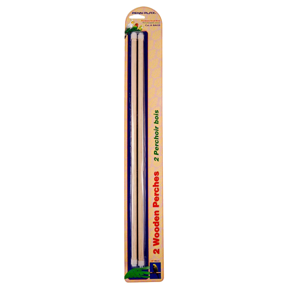 Bird Life Perches Wooden 41x1cm 2pk
