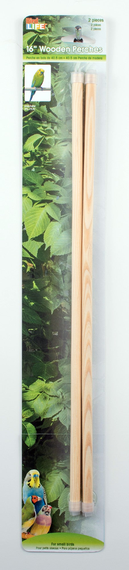 Bird Life Perches Wooden 41x1cm 2pk
