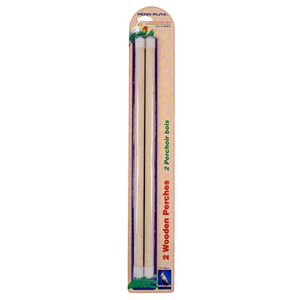 Bird Life Perches Wooden 46x1cm 2pk