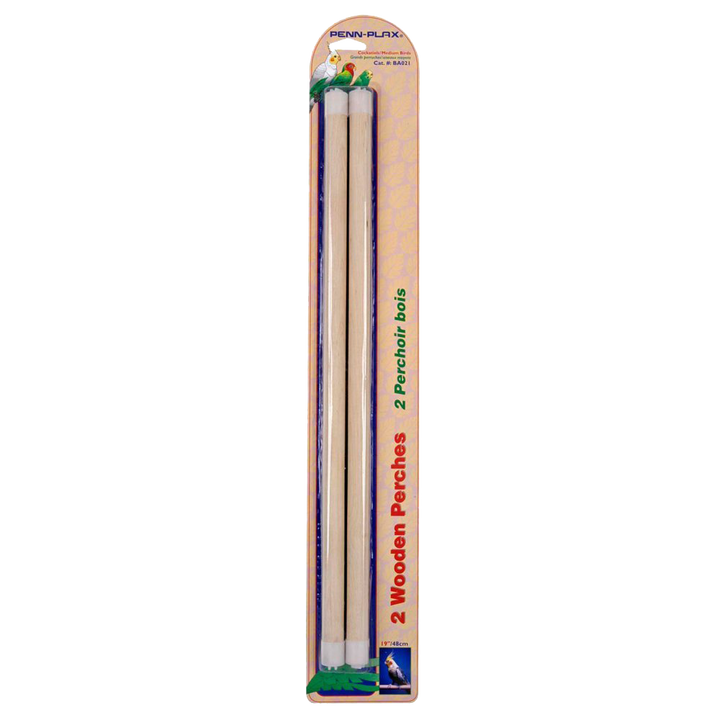 Bird Life Perches Wooden 46x1cm 2pk
