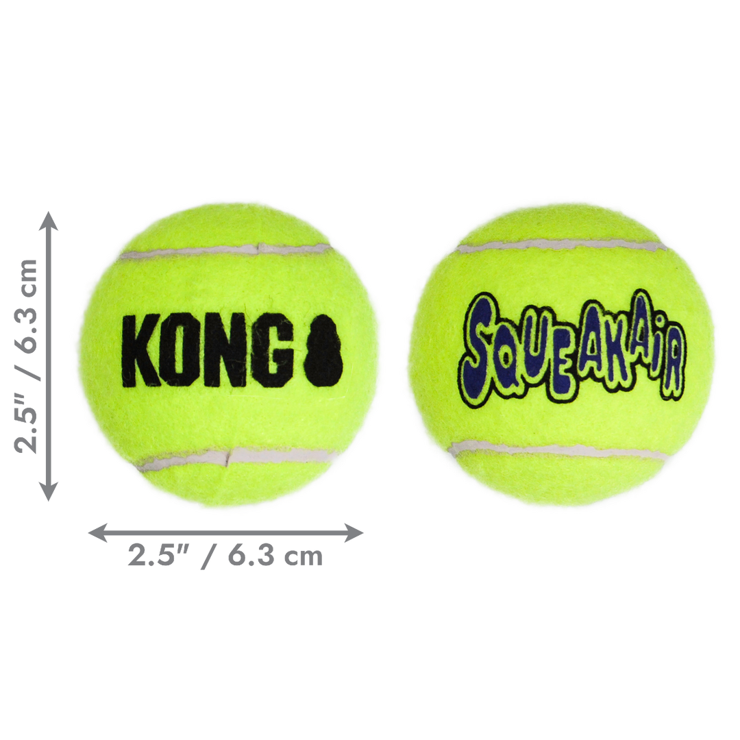 Kong Airdog Squeakair Ball Medium 3pk Ast2