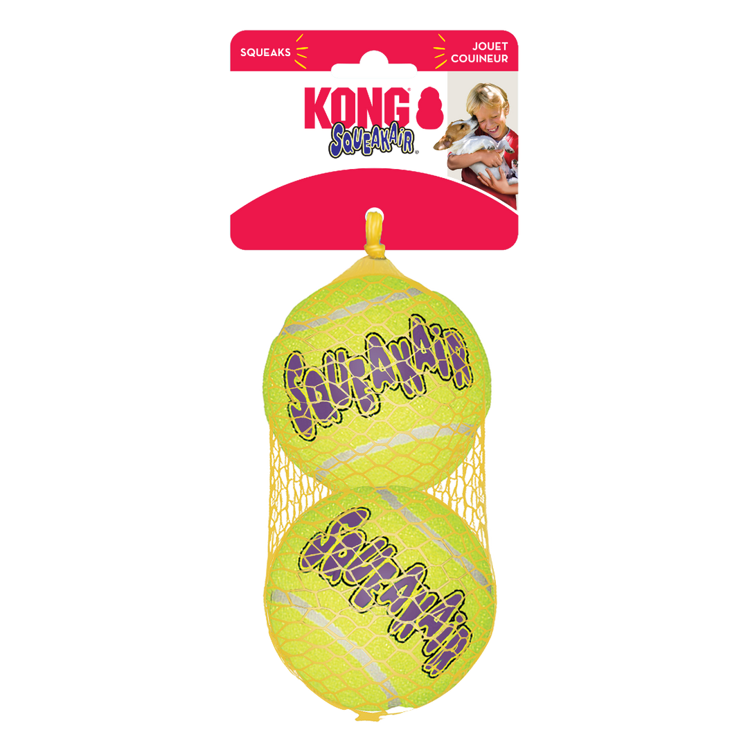 Kong Airdog Squeakair Ball Large 2pk Ast1