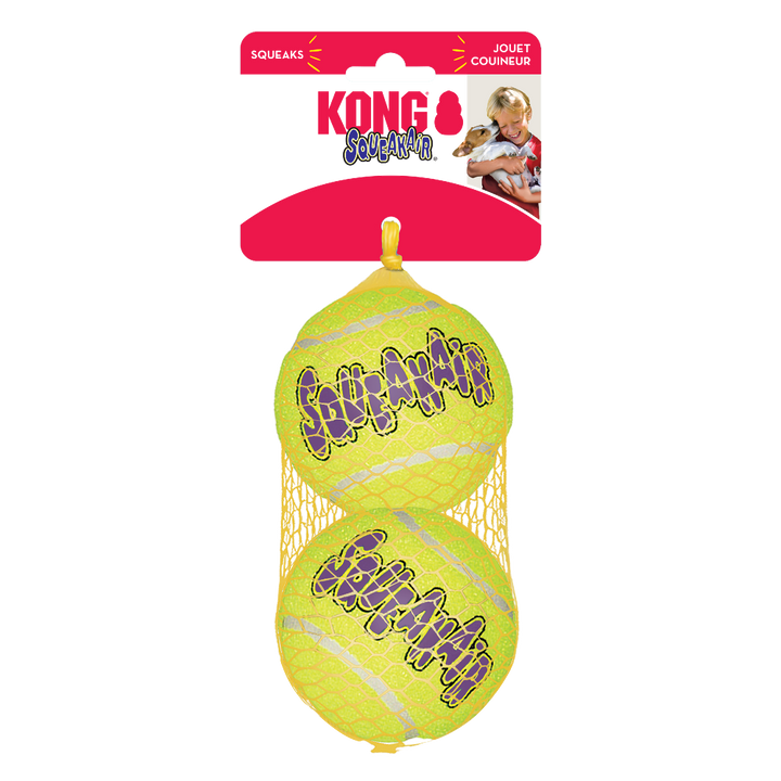 Kong Airdog Squeakair Ball Large 2pk Ast1