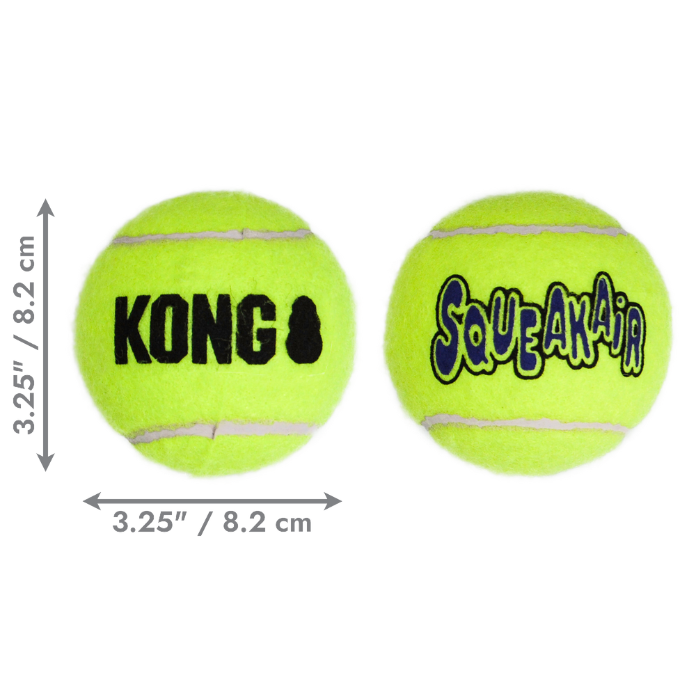 Kong Airdog Squeakair Ball Large 2pk Ast1