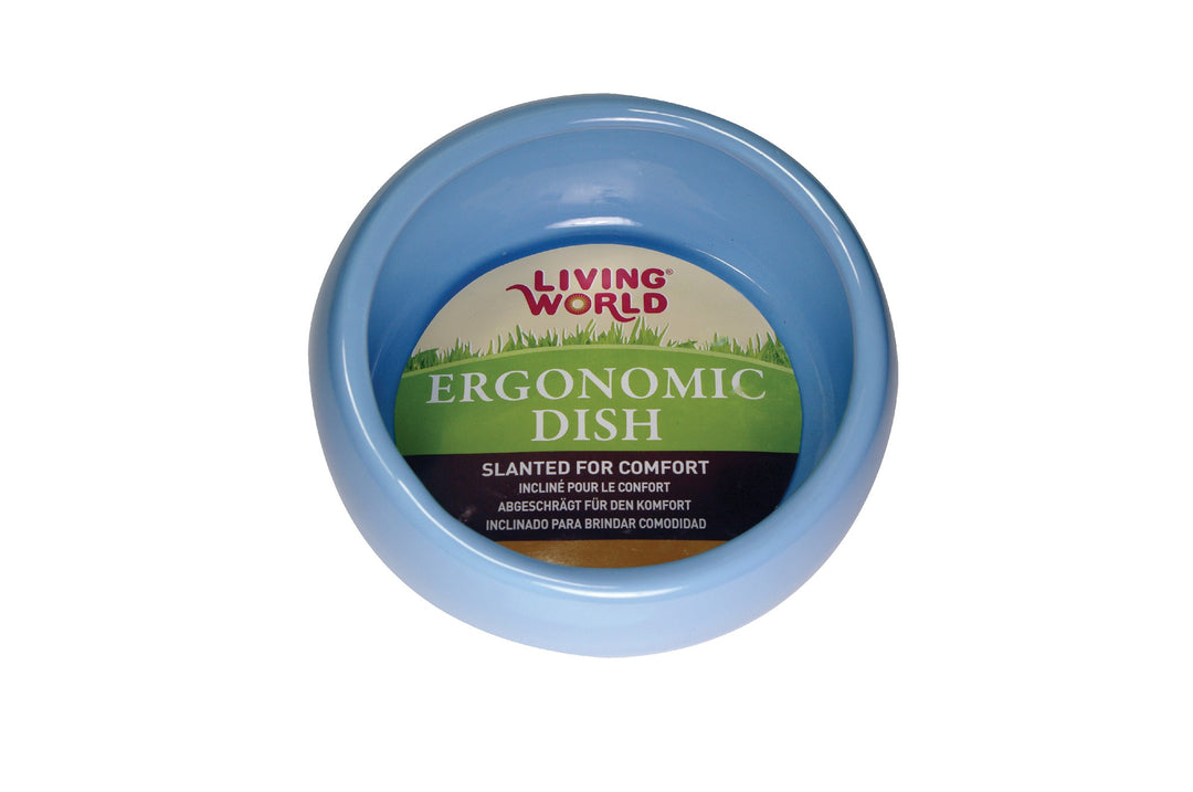 Living World Ceramic Ergonomic Dish Small 120ml Blue