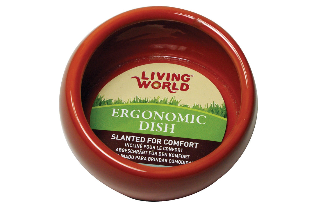 Living World Ceramic Ergonomic Dish Large 420ml Terracotta